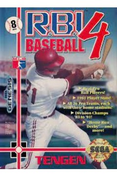 Sega Genesis Rbi Baseball 4