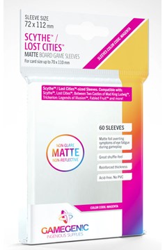 Gamegenic Scythe/Lost Cities Matte Game Sleeves 72Mm X 112Mm (60Ct)