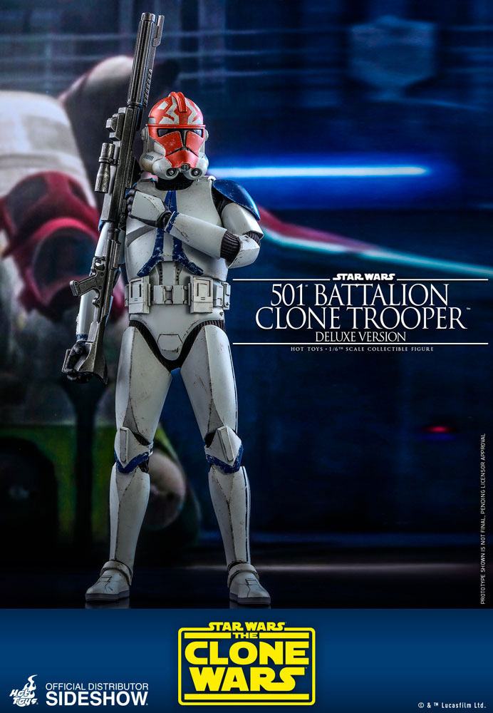 Hot Toys Star Wars The Clone Wars 501St Battalion Clone Trooper (Deluxe) 1/6 Action Figure 