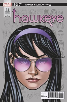 Hawkeye Volume 13 Mckone Legacy Headshot Variant