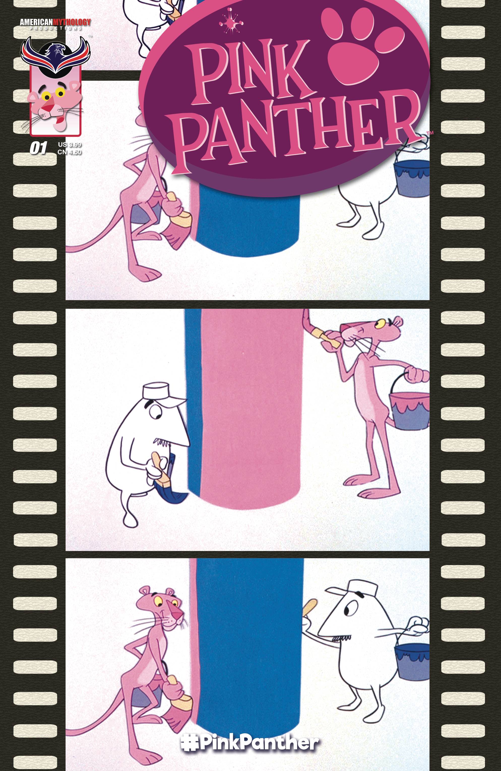 Comic pink panther