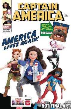 Captain America #6 Marvel Rising Action Doll Homage Variant (2018)