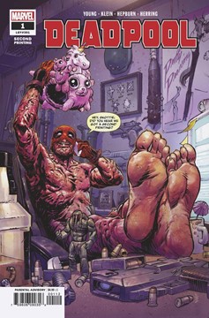 Deadpool #1 2nd Printing Klein Variant (2018)
