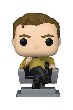 Pop TV Star Trek Cap Kirk In Chair Vinyl Figure