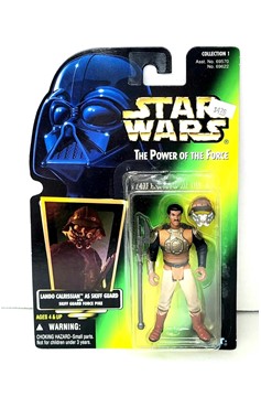 Star Wars Power of The Force Lando As Skiff Guard Figure