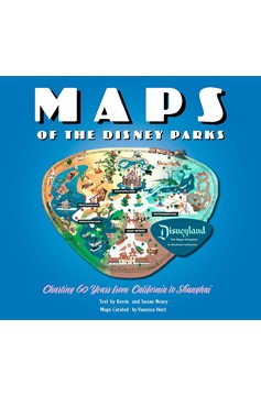 Maps Of The Disney Parks (Hardcover Book)