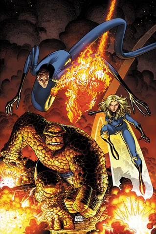 Fantastic Four by Art Adams Poster