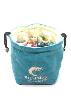 Bag of Many Pouches Rpg Dnd Dice Bag Teal