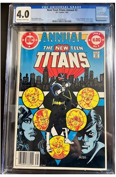 New Teen Titans Annual #2 Cgc 4.0