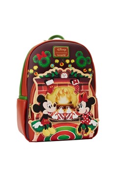 Mickey Mouse And Minnie Mouse Fireplace Light-Up Mini-Backpack