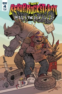 Teenage Mutant Ninja Turtles Bebop Rocksteady Hit The Road #4 Cover B Strahm (Of 5)