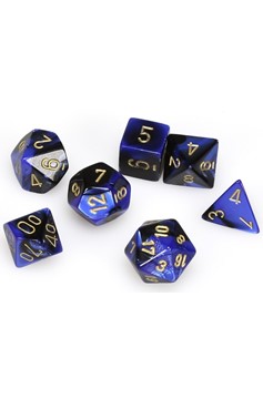 DICE 7-set: CHX26435 Gemini Black Blue Gold (7)
