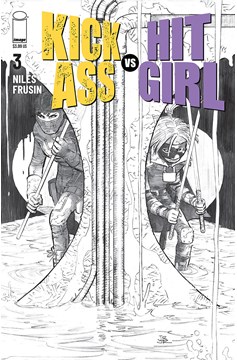 Kick-Ass Vs Hit-Girl #3 Cover B Black & White Romita Jr (Mature) (Of 5)