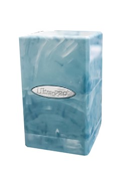 Ultra Pro Satin: Tower Marble Light Blue White