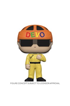 Pop Rocks Devo Satisfaction Yellow Suit Vinyl Figure