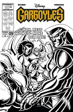 Gargoyles #9 Cover R 7 Copy Last Call Incentive Haeser Line Art