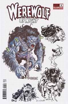 Werewolf by Night Red Band #4 Sergio Davila Design Variant [Polybagged] 1 for 10 Incentive