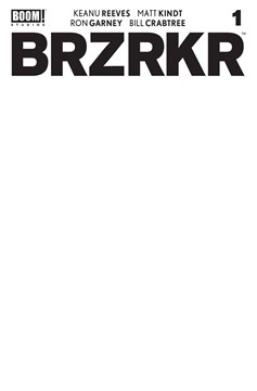 BRZRKR (Berzerker) #1 Cover E Blank Sketch Variant (Mature)