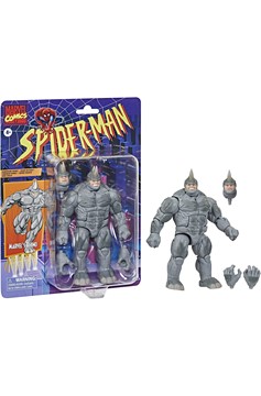 Spider-Man Retro Marvel Legends Rhino 6-Inch Action Figure