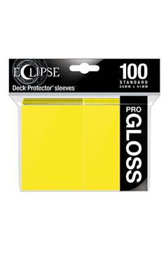 Ultra Pro: Eclipse Sleeves Gloss Lemon Yellow (100Ct)