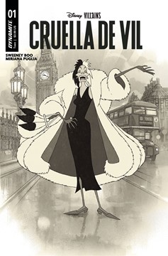 Disney Villains Cruella De Vil #1 Cover L 1 for 7 Incentive Middleton Noir Last Call Variant