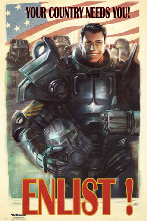 Fallout 4 Enlist Poster