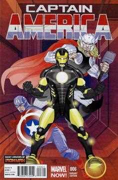 Captain America #6 (Many Armors of Iron Man Variant) (2012)