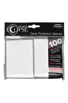 Pro Matte Eclipse Deck Protectors Sleeve 100ct Artic White
