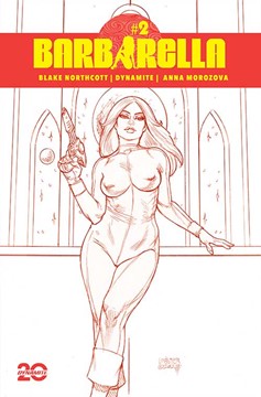 Barbarella #2 Cover N1 for 5 Incentive  Incentive Linsner Red Line Art