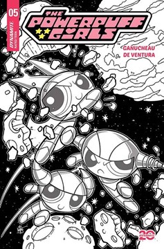 Powerpuff Girls #5 Cover K1 for 5 Incentive  Incentive Haeser Line Art