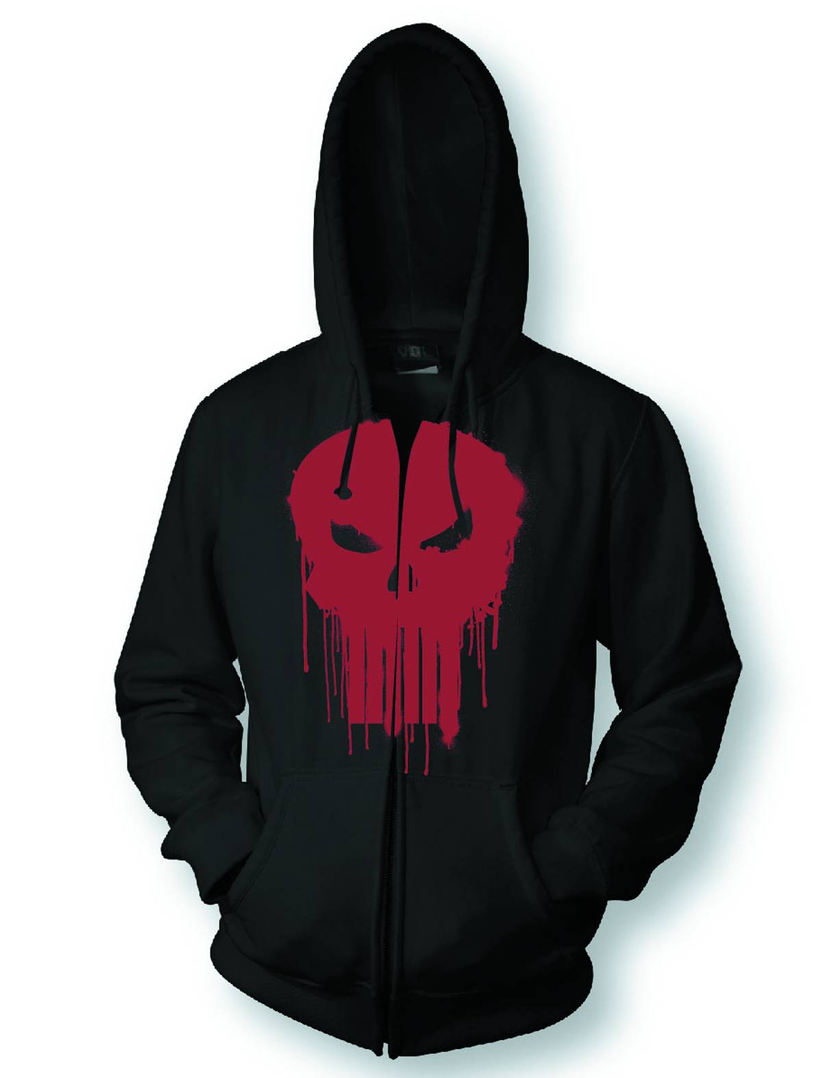 Punisher Red Symbol Px Black Hoodie Medium
