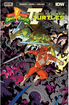 Mighty Morphin Power Rangers Teenage Mutant Ninja Turtles II #1 Cover A Connecting Variant 1 Mora (Of 5)