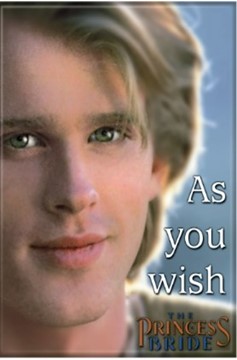 Princess Bride "As You Wish" Magnet