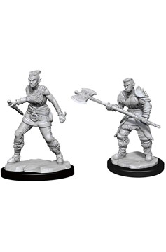 Dungeons & Dragons Nolzars Marvelous Minis Orc Barbarian Female