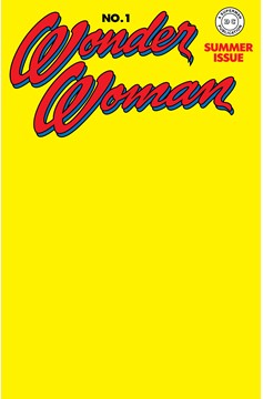 Wonder Woman #1 Facsimile Edition Cover C Blank Card Stock Variant (1942)