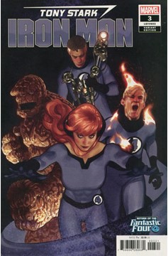 Tony Stark Iron Man #3 Hughes Return of Fantastic Four Variant (2018)