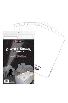 Comic Book Dividers - White