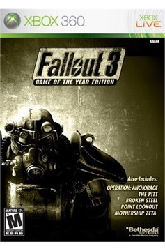Xbox 360 Xb360 Fallout 3 Game of The Year Edition