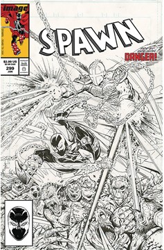 Spawn #299 Cover C Black & White McFarlane (1992)