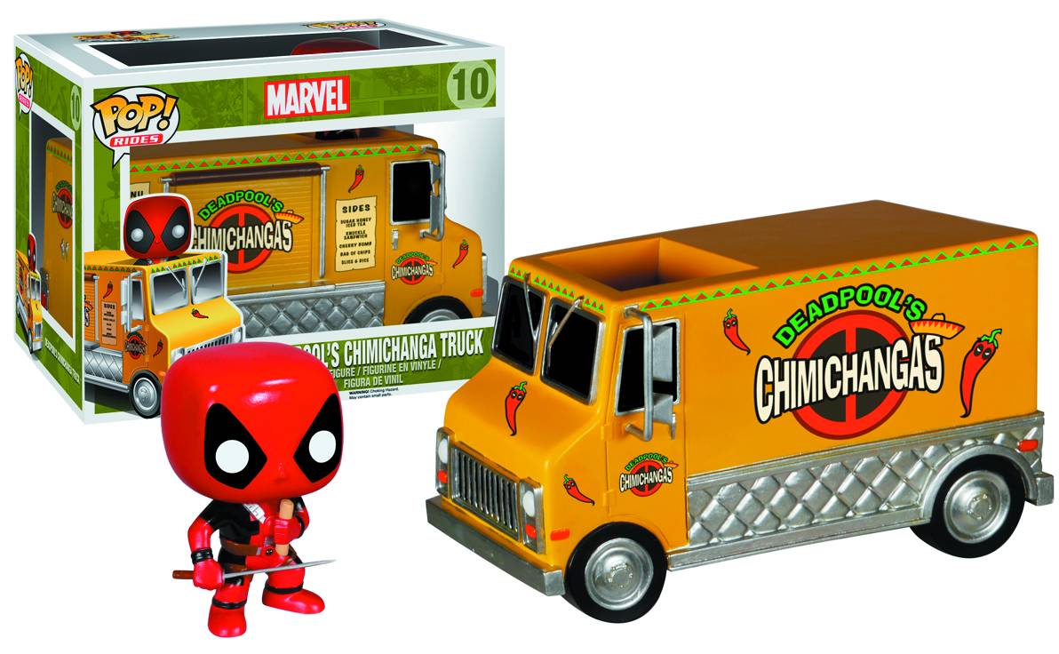 Pop Rides Deadpools Chimichanga Truck Vinyl Figure