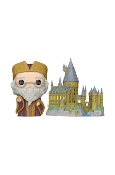 Pop Town Hp Anniversary Dumbledore W/ Hogwarts Vinyl Figure