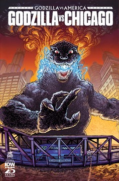 Godzilla Vs. America Chicago Cover A Browne