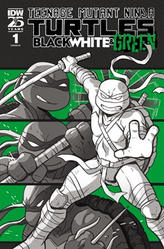 Teenage Mutant Ninja Turtles: Black White & Green #1 Cover C 10 Copy Ganucheau