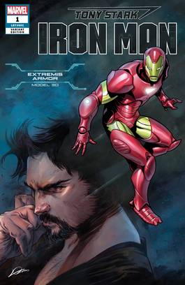 Tony Stark Iron Man #1 Armor Variant Alexander Lozano, Valerio Schiti (2018)