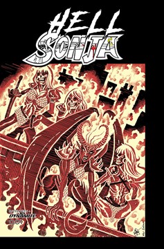 Hell Sonja #1 Cover P Last Call Teenage Mutant Ninja Turtles Homage Haeser Original
