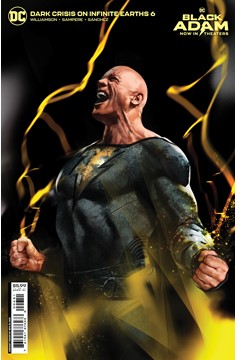 Dark Crisis On Infinite Earths #6 Cover D Ben Oliver Black Adam Movie Card Stock Variant (Of 7)