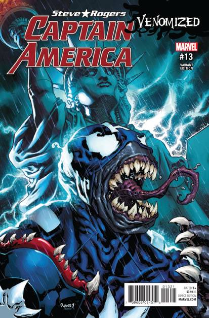 Captain America Steve Rogers #13 Raney Venomized Variant (2016)