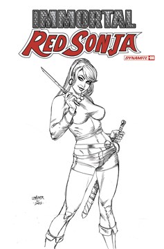 Immortal Red Sonja #8 Cover G 1 for 15 Incentive Linsner Black & White