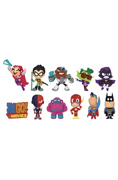 Teen Titans Go To The Movies 3D Foam Keyring Blind Mystery Box Display