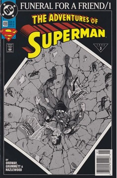 Adventures of Superman #498 [Newsstand]-Very Good (3.5 – 5)